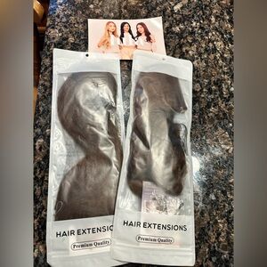 Lula Halo Set Secret Extensions Lighter Brown Hair Extensions, 14 inch, New